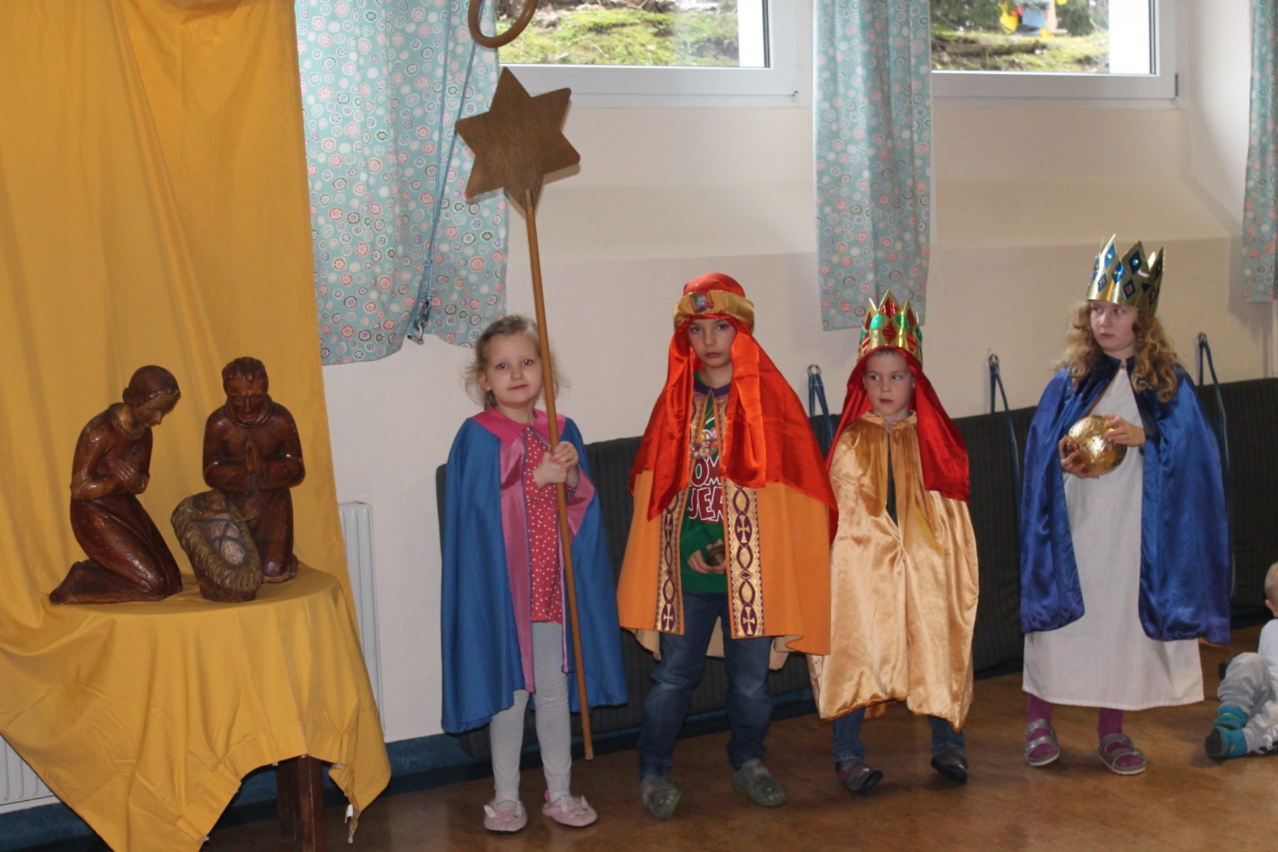 Auch im Kindergarten waren die Hl. 3 Könige