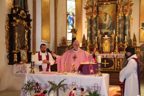 Hl. Messe mit Caritas-Dir. Dr. Marketz in der Pfarrkirche St. Stefan. (Bild: PSt).