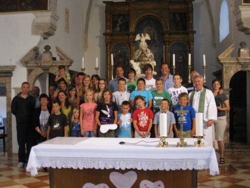 Die Gruppe in der Klosterkirche (© Foto: mw)