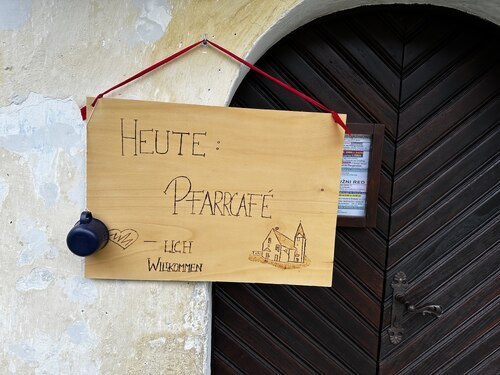Einladung in St. Nikolai bei Gorentschach • Vabilo na cerkvenih vratih (Foto: Pfarre Schwabegg • Žvabeška fara)