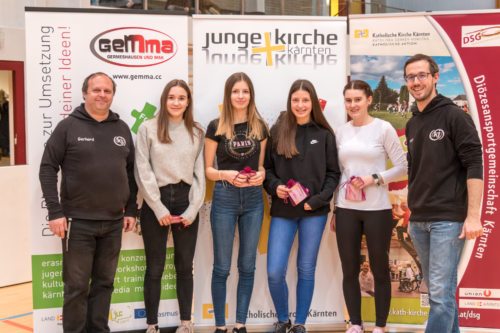 Prämiert wurden auch die 4 jungen Damen des Turniers