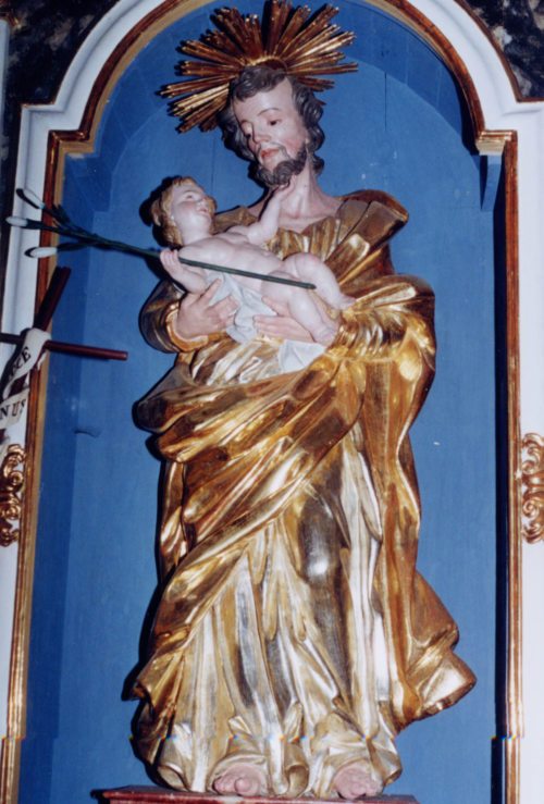 Darstellung hl. Josef in der Pfarrkirche Haimburg (© Foto: Pressestelle)