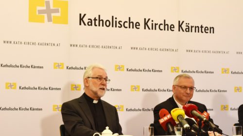 Der designierte Bischof Josef Marketz (li.) und der Apostolische Administrator Werner Freistetter (re.) - Foto: KH Kronawetter / Internetredaktion