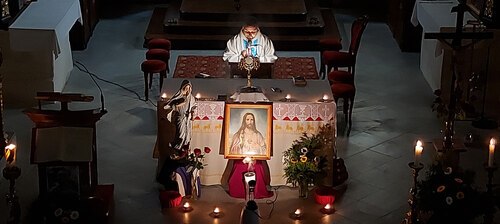 Medjugorje-Andacht am 03. Juni 2023, im Mittelpunkt: Die Herz-Jesu-Verehrung. (Bild: P.St.).