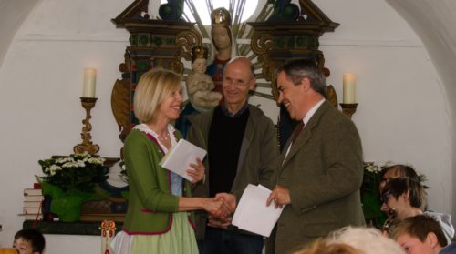 Eva Ludescher, Koordinatorin Omadienst, GV Jörg Bader in Stsv. des LH, Andreas Henckel Donnersmarck, Vorsitzender (© Foto: KFV) Eva Ludescher, Koordinatorin Omadienst, GV Jörg Bader in Stsv. des LH, Andreas Henckel Donnersmarck, Vorsitzender (© Foto: KFV)