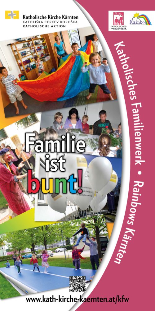 Unser neues Rollup biringt es auf den Punkt: Familie ist bunt! (© Foto: Sa-Druckerei)