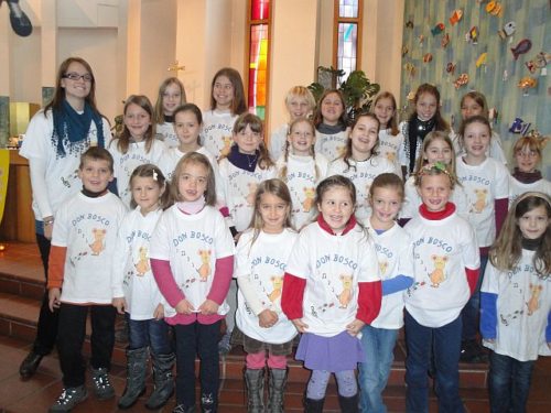 Don Bosco Kirchenmäuse  – Mit Liedern unterstützen sie einen Gottesdienst. 