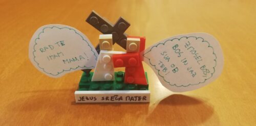 Jezus sreča mater - Jesus begegnet seiner Mutter (slika: Iva Nežič Glavica)