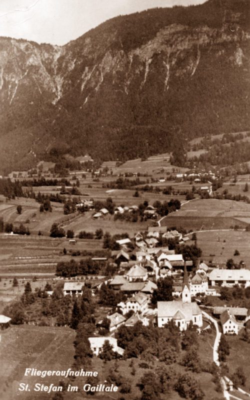 St. Stefan an der Gail (Foto vor 1940, Pfarrarchiv).