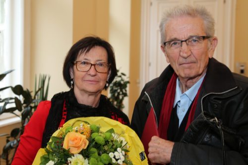 Nagrajenec Florjan Lipuš z ženo Marijo (foto: Morgenbesser)