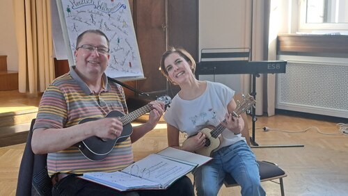  Teilnehmende der Fortbildung Roland Steiner und Nora Verra-Stein