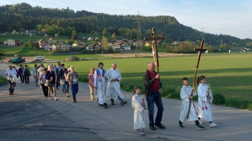 Bittprozession in Köttmannsdorf /Kotmara vas (Archivfoto aus dem Jahr 2018: Ursula Modritsch)