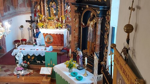 Medjugorje-Andacht am 03. Sept. 2023 in der Pfarrkirche St. Paul. Bild: P.St. Medjugorje-Andacht am 03. Sept. 2023 in der Pfarrkirche St. Paul. Bild: P.St.