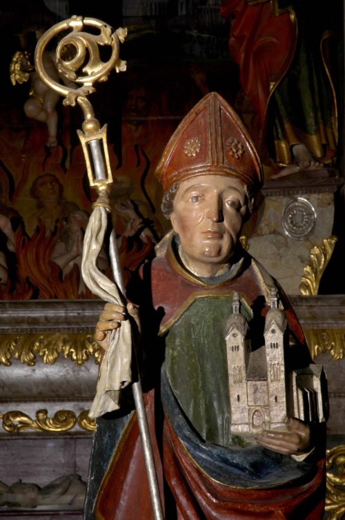 Statue des hl. Modestus in Maria Saal  (© Foto: Prof. Heinz Ellersdorfer)