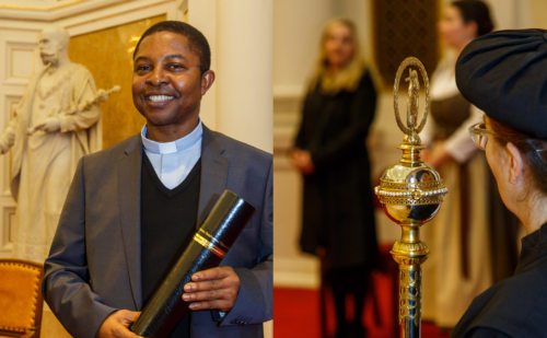 Promotion von Mag. Dr. Charles Ogbunambala<br />Foto: Anton Wieser