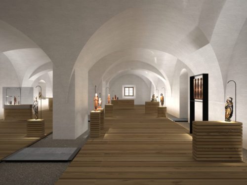 Die „Schatzkammer Gurk“ in den Räumlichkeiten des Propsteihofes des Gurker Domes (© Foto: Fotoanimation: Architekturbüro „Winkler + Ruck“ )