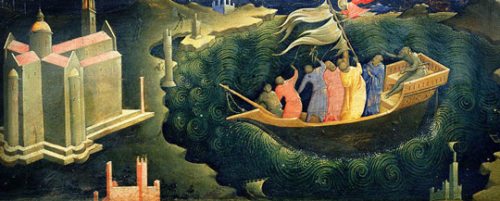 Der hl. Nikolaus rettet die Seeleute - ein Werk von Piero di Giovanni aus dem 15. Jahrhundert (© Foto: illegio.it) Der hl. Nikolaus rettet die Seeleute - ein Werk von Piero di Giovanni aus dem 15. Jahrhundert (© Foto: illegio.it)