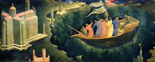 Der hl. Nikolaus rettet die Seeleute - ein Werk von Piero di Giovanni aus dem 15. Jahrhundert (© Foto: illegio.it)