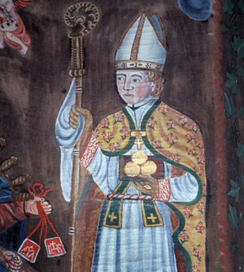 Pfarrkirche hl. Nikolaus in Oberhof im Metnitztal, Fastentuch-Ausschnitt, 1838 (© Foto: Prof. Heinz Ellersdorfer ) Pfarrkirche hl. Nikolaus in Oberhof im Metnitztal, Fastentuch-Ausschnitt, 1838 (© Foto: Prof. Heinz Ellersdorfer )