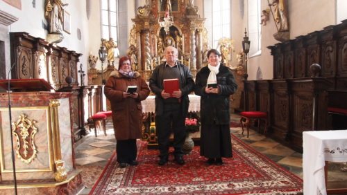 Wortgottesdienstleiter Brigitte Pirker- Egbert Millonig - Waltraud Fischer (© Foto: Privat)