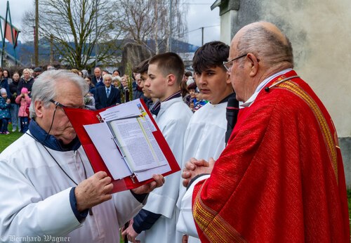 Verkündigung des Evangeliums vom Einzug Jesu in Jerusalem (© Foto: Mag. Bernhard Wagner).