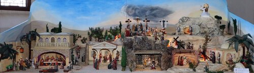 Fastenkrippe in der Stadtpfarrkirche Feldkirchen; Foto: Manfred Schusser 