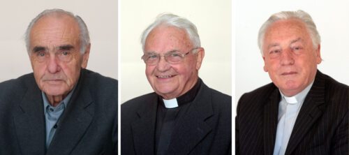 Traten mit Ende des Jahres 2020 in den Ruhestand: Pfarrer Unterberger, Pfarrer Weyerer und Pfarrer Leyrer (v. l.); Fotos: Diözesan-Pressestelle