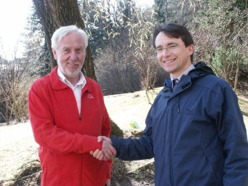 Josef Pepper mit Propst Richard Pirker (© Foto: Peter Ploder) Josef Pepper mit Propst Richard Pirker (© Foto: Peter Ploder)