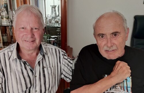 Gottfried Ritzinger zu Besuch bei Pfarrer Ulbing in Wernberg
