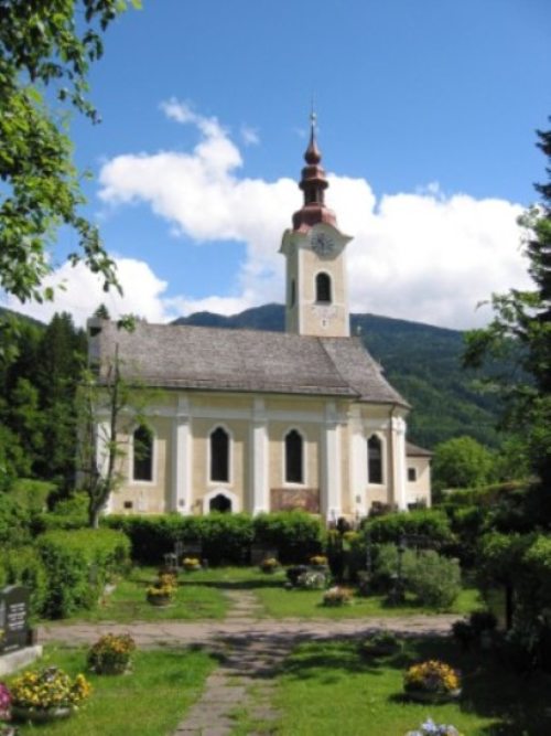 Die Pfarrkirche Dellach im Drautal (© Foto: Pfarre Dellach)