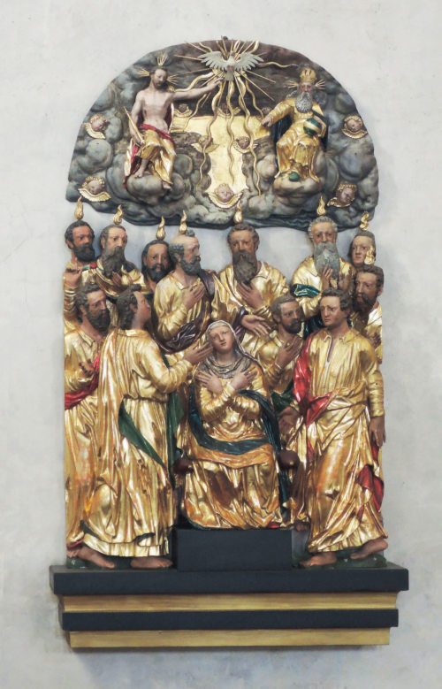 Pfingstdarstellung in der Stiftskirche Innichen (San Candido) (© Foto: Internetredaktion - KH Kronawetter)