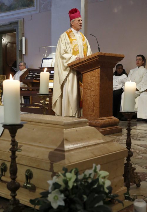 Dompropst Guggenberger hielt die Predigt beim Requiem für Prälat Frankl. Foto: Pressestelle/Eggenberger