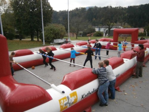Der Riesenkicker in Lavamünd (© Foto: Daniel Jamnig (HS Lavamünd))