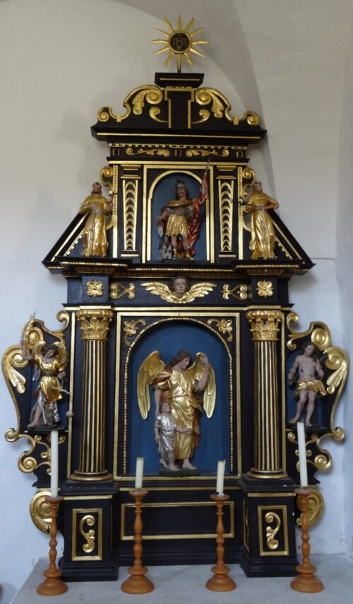 Schutzengel-Altar in der Filialkirche St. Nikolai (Pfarre Keutschach)
