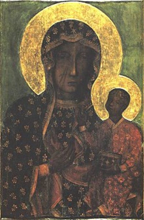 Schwarze Madonna, Tschenstochau, Polen (© Foto: https://de.wikipedia.org/wiki/Schwarze_Madonna_von_Tschenstochau) Schwarze Madonna, Tschenstochau, Polen (© Foto: https://de.wikipedia.org/wiki/Schwarze_Madonna_von_Tschenstochau)
