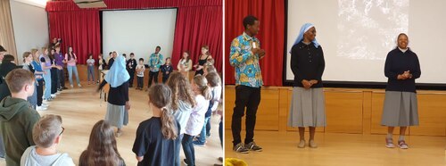 Die zwei Ordensfrauen Lilly und Salmone aus dem Kloster Wernberg sorgten für musikalische Unterhaltung.<br />
<em>Foto: Tamara</em> Die zwei Ordensfrauen Lilly und Salmone aus dem Kloster Wernberg sorgten für musikalische Unterhaltung.<br />
<em>Foto: Tamara</em>