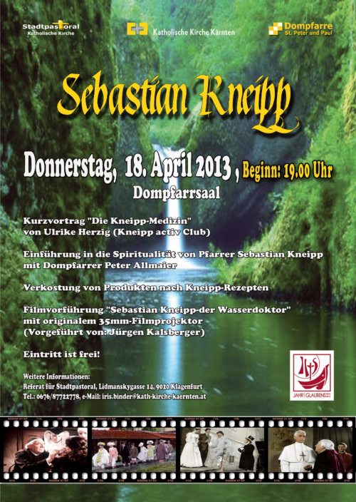 Die Einladung zum Kneipp-Themenabend. (© Foto: Stadtpastoral)