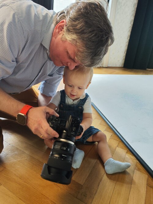 Der Profifotograf bei der Nachwuchs-Schulung (copyright: Stephan Schönlaub)