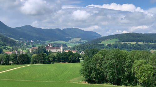 Blick auf das Stift St.Paul in Richtung Granitztal (Foto: Stift St. Paul im Lavanttal)