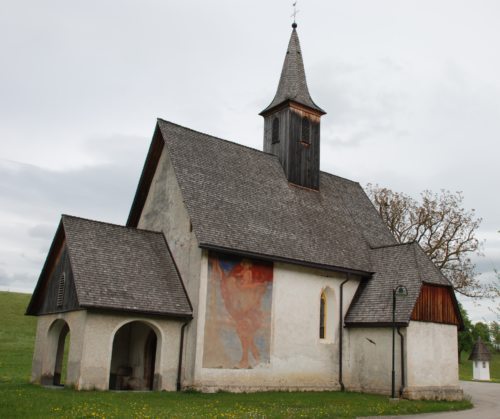 Filialkirche Schlatten | Podružnica Svatne<br />
Foto: © Pfarrarchiv