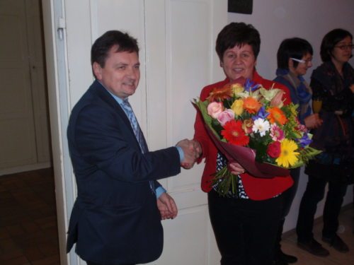 Rektor Dr. Vidovic dankt Wilma Ebner (© Foto: Mag. Markus Pippan)