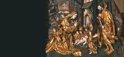 Weihnachten ist ein Geschenk Gottes – Gedanken von Bischof Alois Schwarz zum Fest der Geburt Christi  anschließend singt der 8-Gsong “Vor“m Kripplan“  Weihnachtsdarstellung auf dem gotischen Flügelaltar von Maria Rojach - Foto: Neumüller