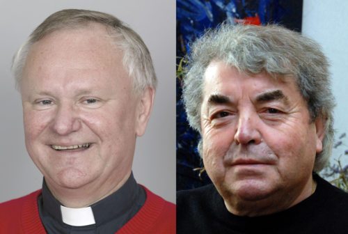 Ernennung durch Bischof Schwarz: Dechant Truskaller (Greifenburg) und Dechant Zunder (Eberndorf/Dobrla vas) (© Foto: Pressestelle) Ernennung durch Bischof Schwarz: Dechant Truskaller (Greifenburg) und Dechant Zunder (Eberndorf/Dobrla vas) (© Foto: Pressestelle)