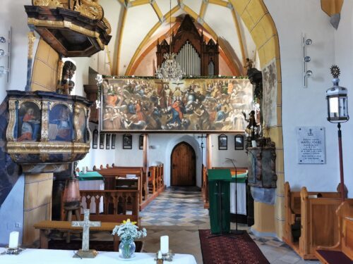 Mariengemälde in der Pfarrkirche (Foto: Pfarrarchiv Neuhaus- Suha)