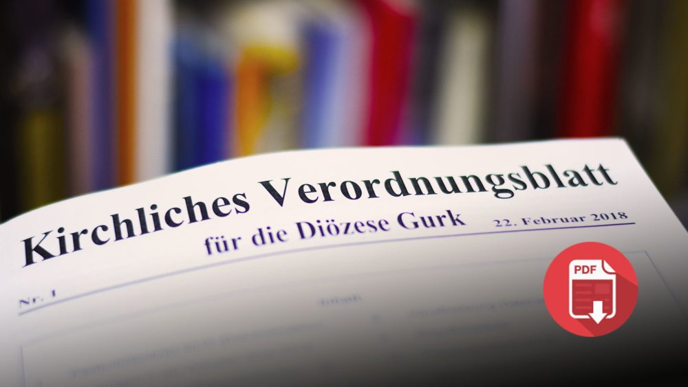 Kirchliches Verordnungsblatt für die Diözese Gurk - ab 2016