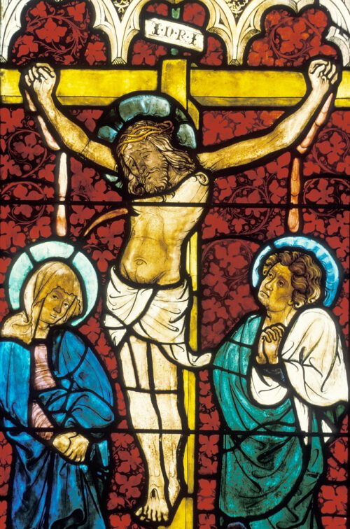 Ausschnitt aus dem Glasmalereizyklus in der Stiftskirche Viktring, Ende 14. Jh.; Foto: Prof. Heinz Ellersdorfer Ausschnitt aus dem Glasmalereizyklus in der Stiftskirche Viktring, Ende 14. Jh.; Foto: Prof. Heinz Ellersdorfer