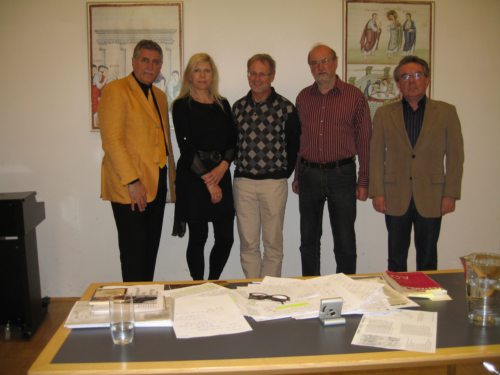 Prof. Dr. Karl-Richard Essmann, Ingrid Sommer, Stadtpfarrer KR Mag. Ernst Windbichler, Mag. Gerold Steurer, Günther Kanonir (© Foto: G. Kanonir)