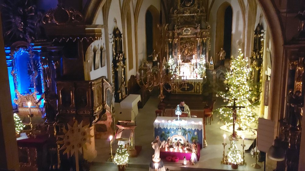 Medjugorje-Andacht am 03. J&auml;nner 2026 in der Pfarrkirche St. Stefan.   |  &copy; Foto: P. St.  