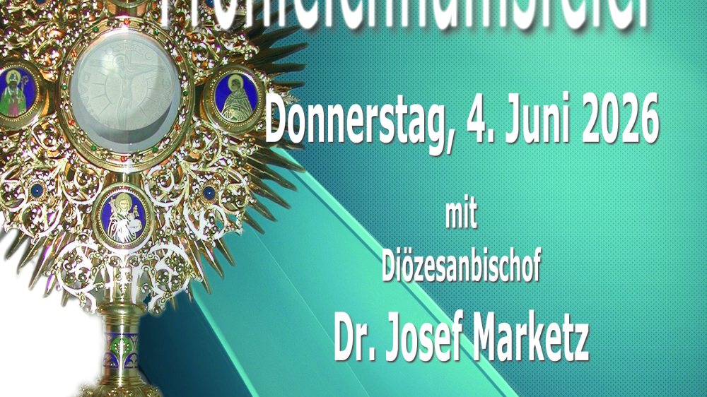 Einladung zur Fronleichnamsfeier 2026. |  &copy; Foto: KK