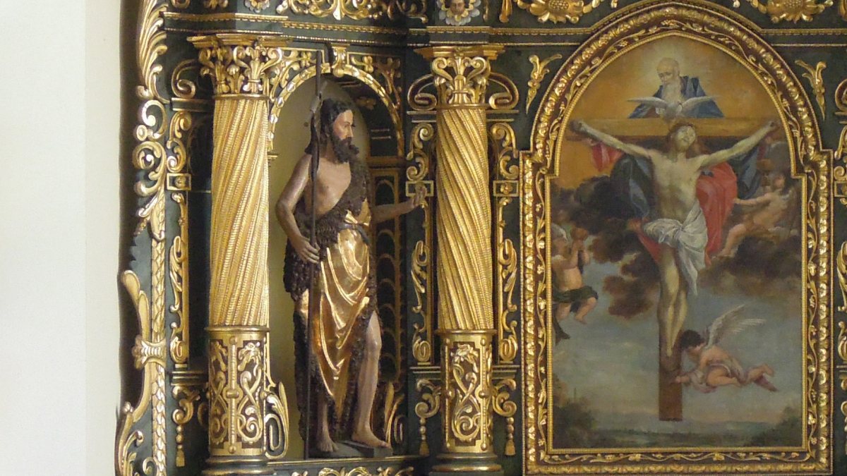 Johannes der Täufer - Seitenfigur am Hochaltar der Klagenfurter Christkönigskirche (KH Kronawetter / Internetredaktion)